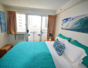 Kuhio Village 810A KING Studio, Waikiki Ocean View!